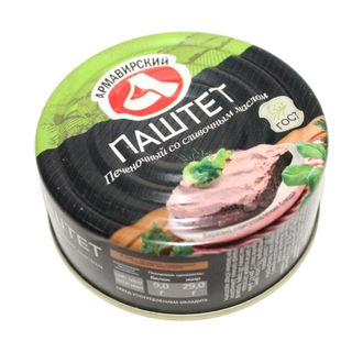 Паштет печеночный со сливочным маслом 100гр Армавирский МКК